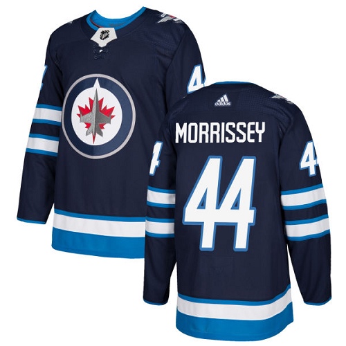Adidas Men Winnipeg  Jets #44 Josh Morrissey Navy Blue Home Authentic Stitched NHL Jersey